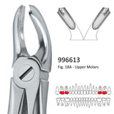 Extraction Forceps, Upper Molars, 996611, 996612, 996613, 996869, 996870 - numedical