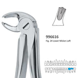 Extraction Forceps, Lower Molars, 996614-996616, 996627, 996633-996636, 996868 - numedical