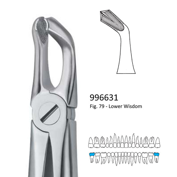 Extraction Forceps, Lower Wisdom, 996631, 996632 - numedical