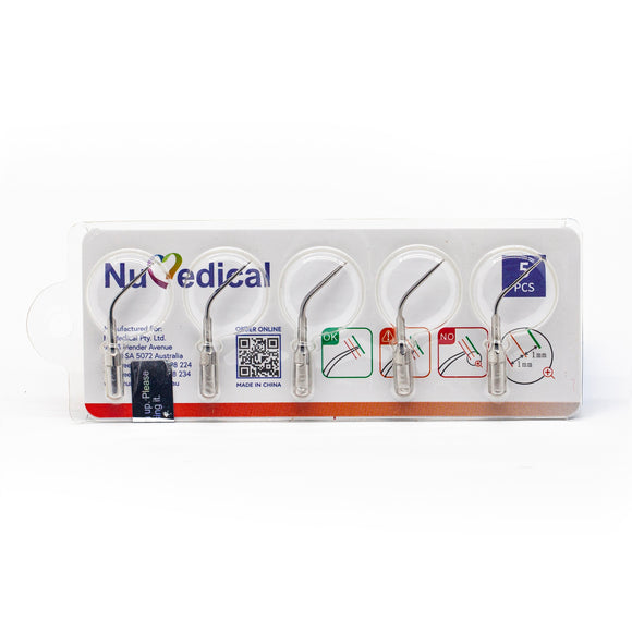 NuMedical Scaler Tips G3, 5pcs/pack, 7.59 per piece, SCALING, Compitable with EMS and Woodpecker, 995815 - numedical