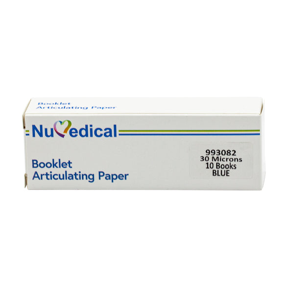 Articulating Paper, Booklet (30 Microns with 10 Booklets , Blue), 993082 - numedical
