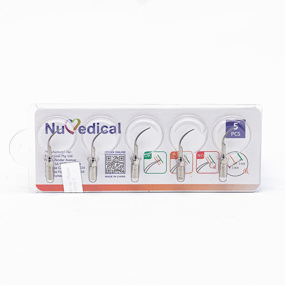 NuMedical Scaler Tips P1, 5pcs/pack, $5.19 per piece, PERIODONTAL, Compatible with EMS and Woodpecker, 995819 - numedical