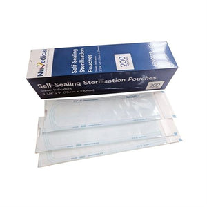 Self-Sealing Sterilisation Pouches, 90mm x 230mm, 990616 & 990616L, $5.99/box - numedical
