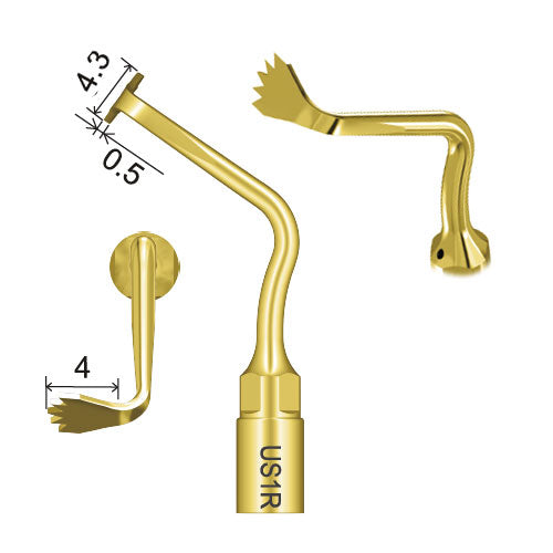 Titanium Coating Surgery Tip - US1R (Woodpecker, Mectron type), BONE SURGERY, 995770 - numedical