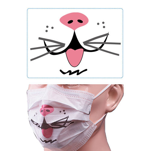 Level 2 Medical Mask Printing Kitty, 50pcs/Box, $6.50/box, 992269 - numedical